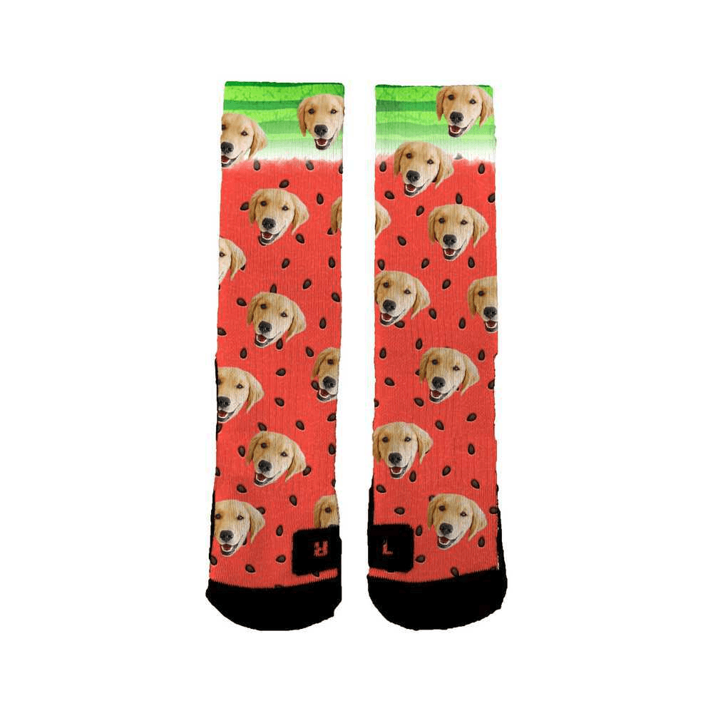  Glohox Custom Photo Pet Socks - Custom Personalized Photo Socks  Dog with Text Socks Personalized Cat And Dog Tracks Paws Crew Socks with  Faces Picture for Dad Women : Pet Supplies