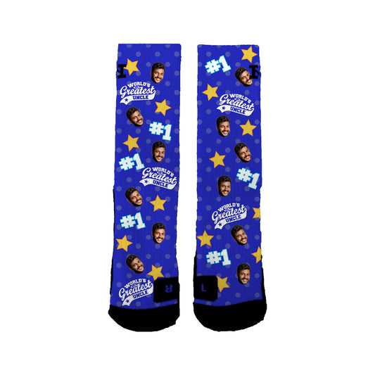 #1 Uncle Customizable Socks