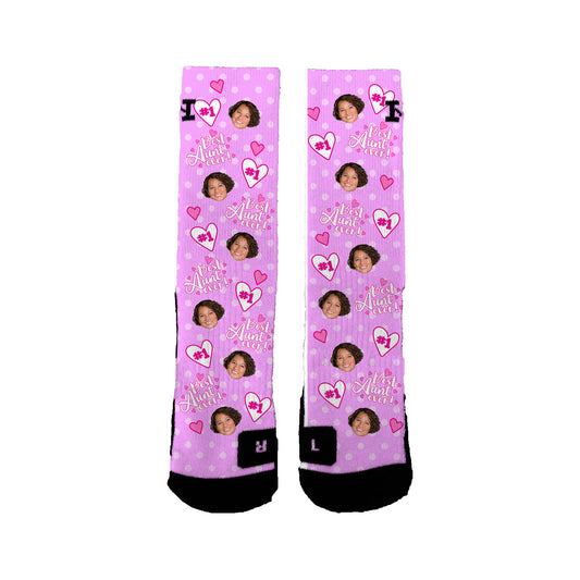 #1 Aunt Customizable Socks