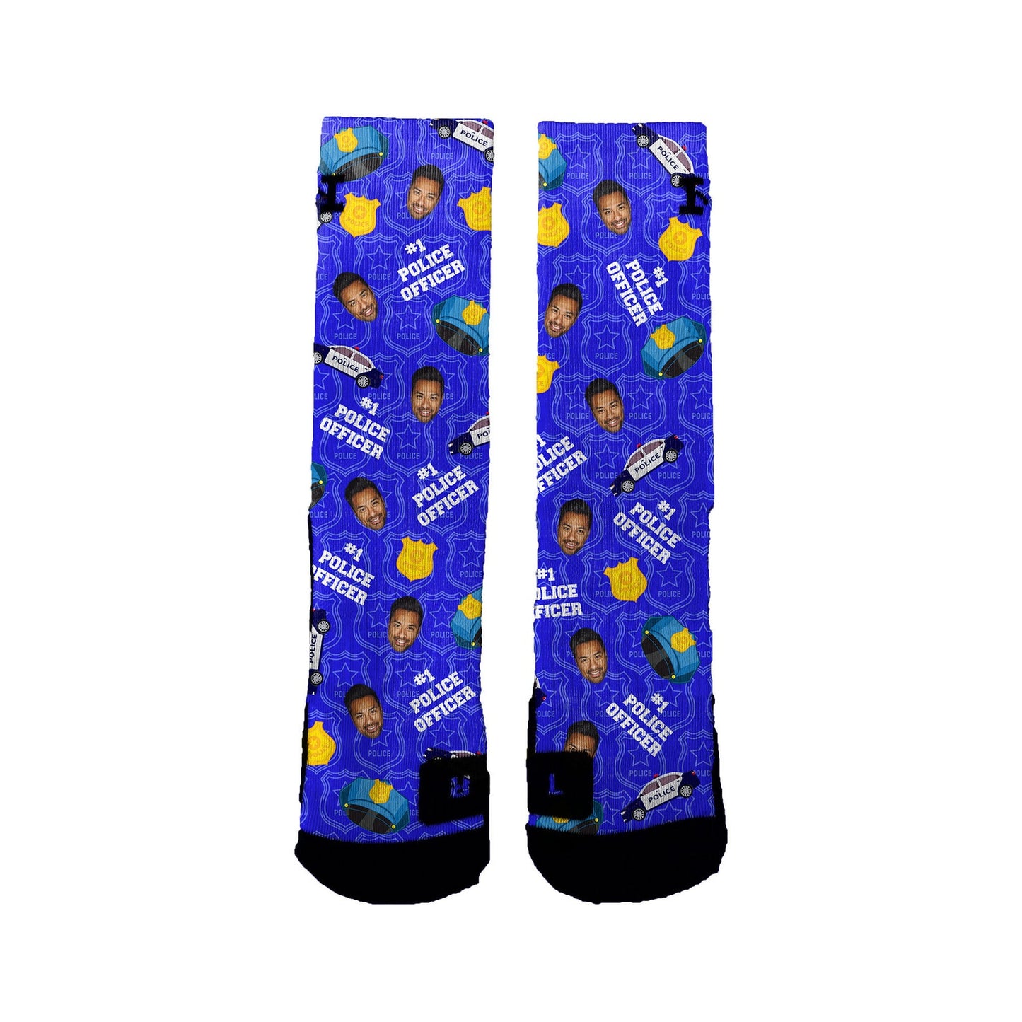 #1 Police Officer Customizable Socks